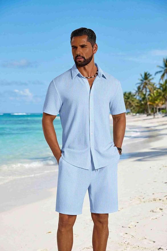 White Blue Stripe