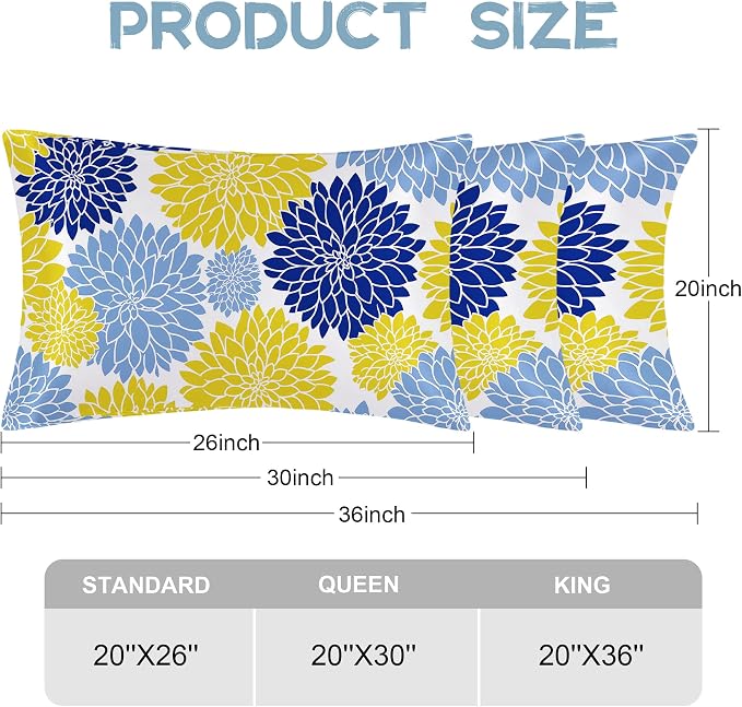 Yellow Navy Blue Flower