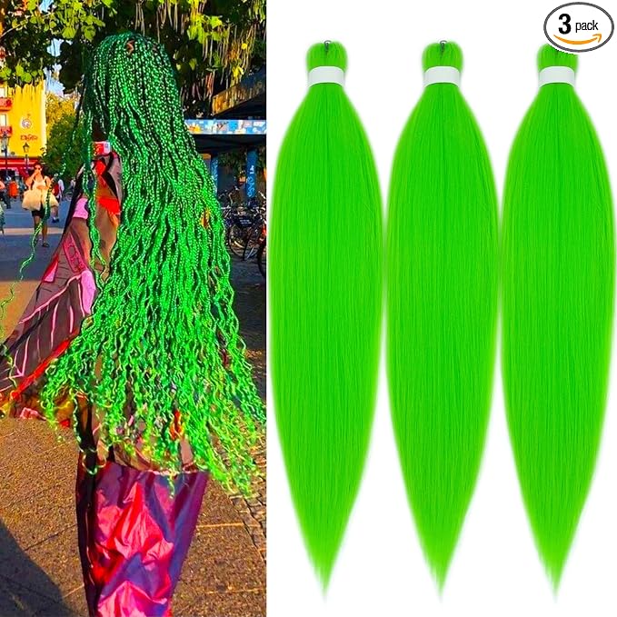 2 Green Braiding Hair 3 Packs