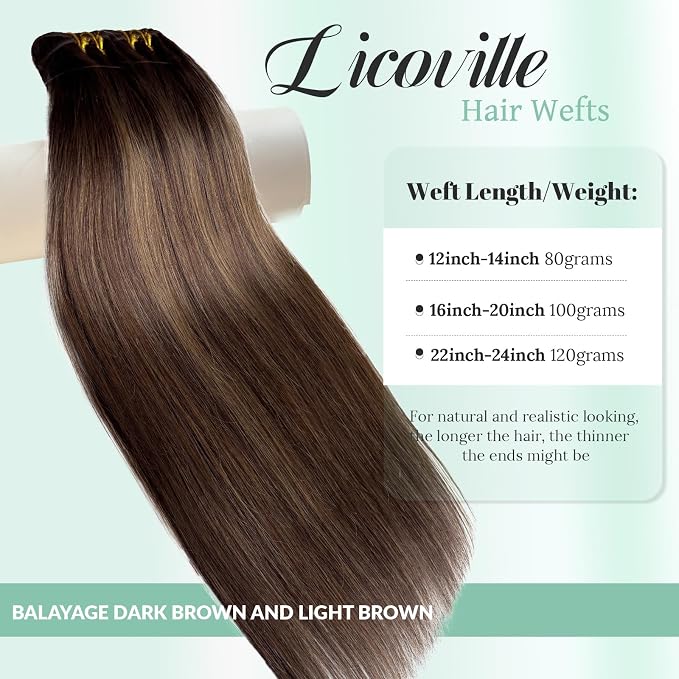 #2T6P2 Balayage Dark Brown Mixed Chestnut Brown
