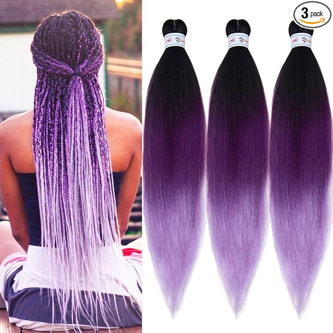 3T Purple Hair Braids