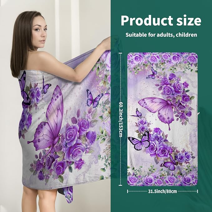 Butterfly Floral-purple