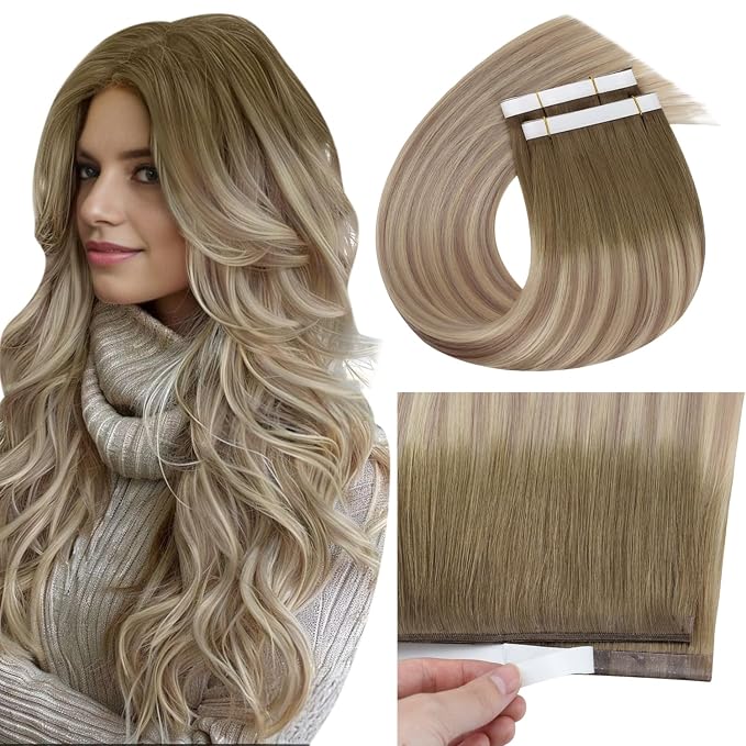 #8/60/18 Light Ash Brown to Ash Blonde and Dirty Blonde