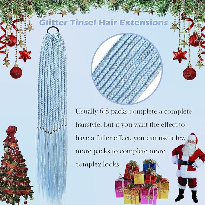 babyblue with tinsel
