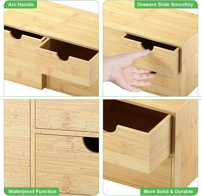 Natural-3 Drawers Left Right