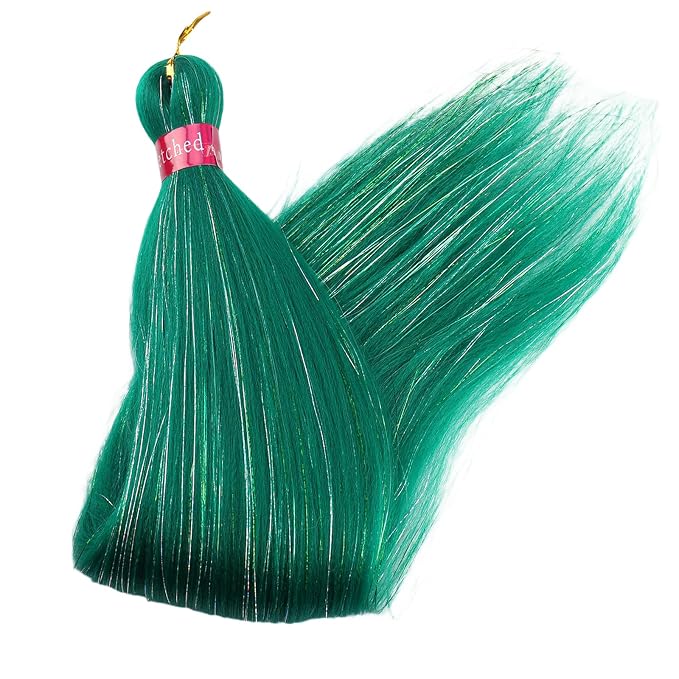 green with tinsel