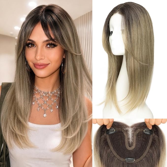 Dark Root Ash Blonde