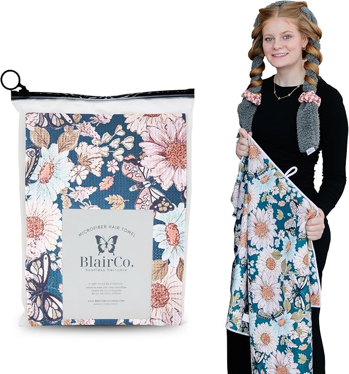 Teal Butterfly Floral