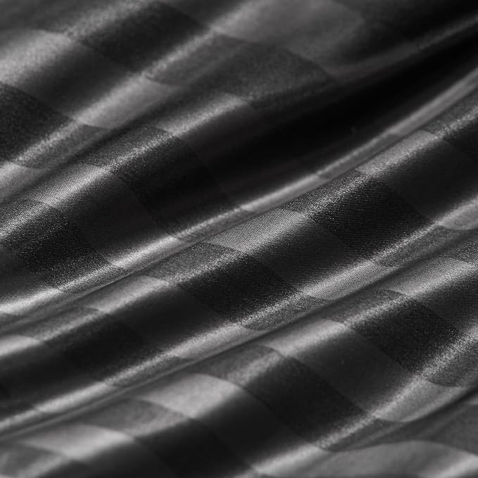 Black Damask Stripe
