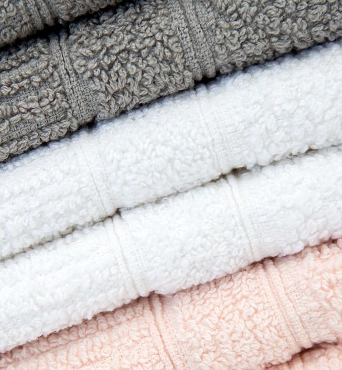 Light Grey, White & Pink