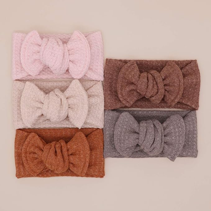 Waffle Knit Tie-on Headwrap