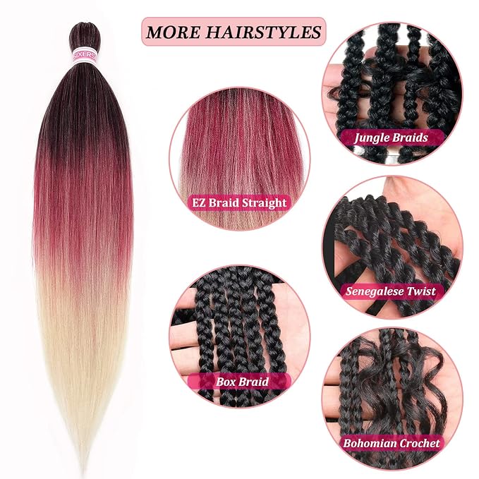 Mixed Color Braiding Hair