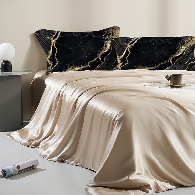 Gold Black Marble