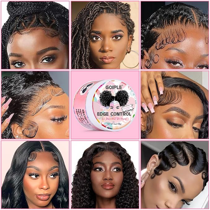 edge control & black castor oil-7pcs