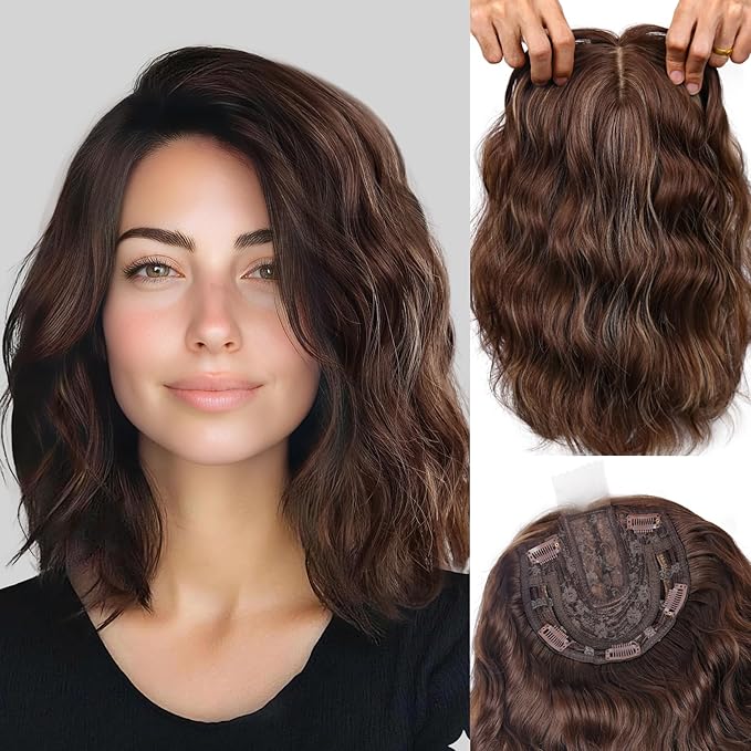 6H24#-Brown with Blonde Highlights