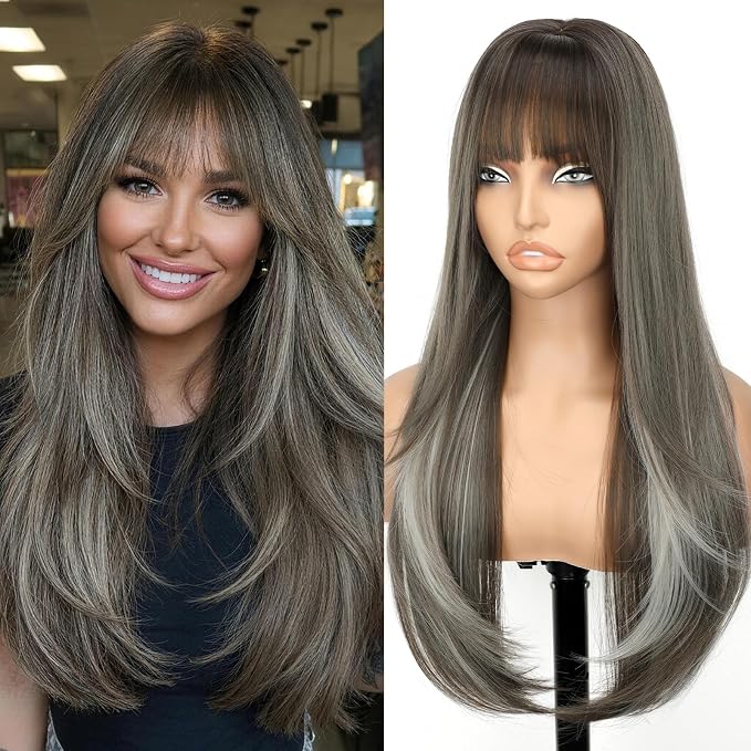 dark ash with silver highlights