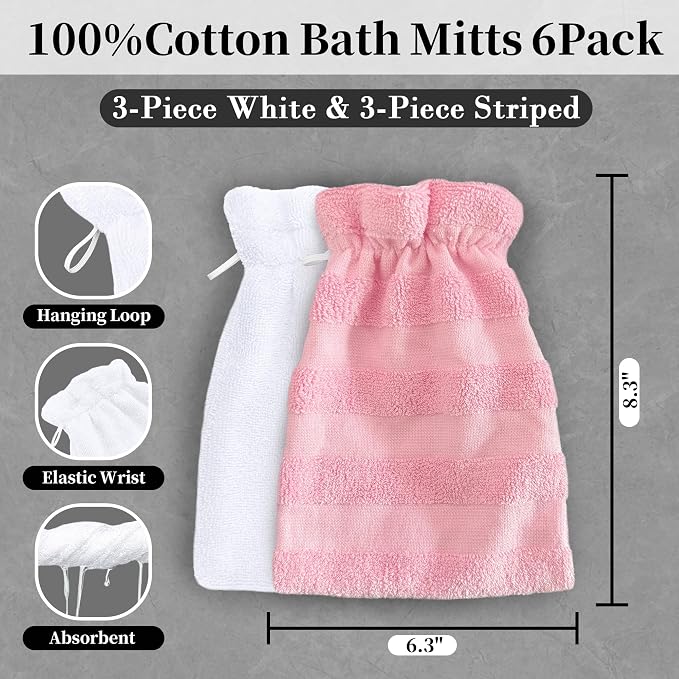 Jacquard Pink Stripe & White