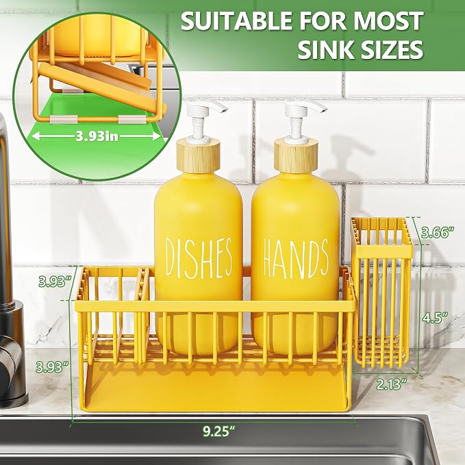 Yellow Sponge Holder + Yellow Bottle