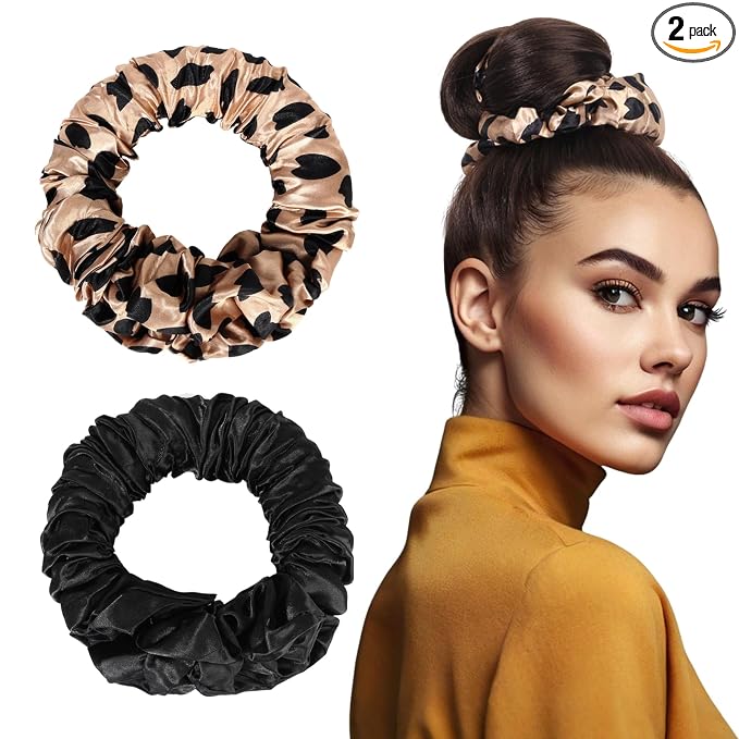 hair curler-2 Leopard+Black