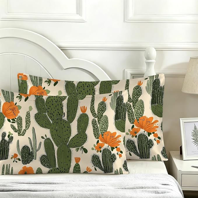 Botanical Cactus Green