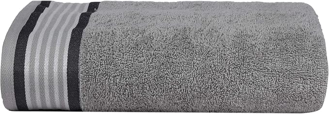 He & She 4pcs Bath Towel Set Pine Grey - Grey Violet