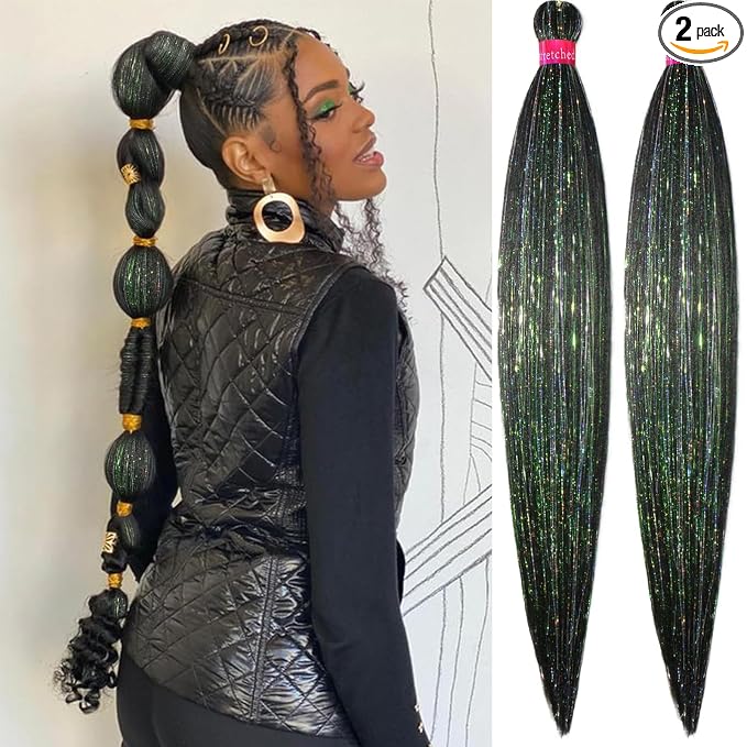 black mix tinsel