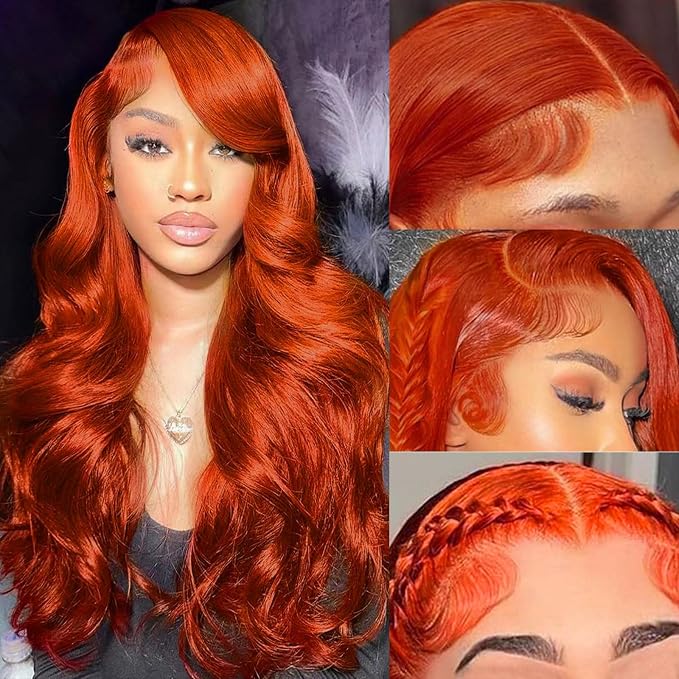 Ginger Wig Human Hair