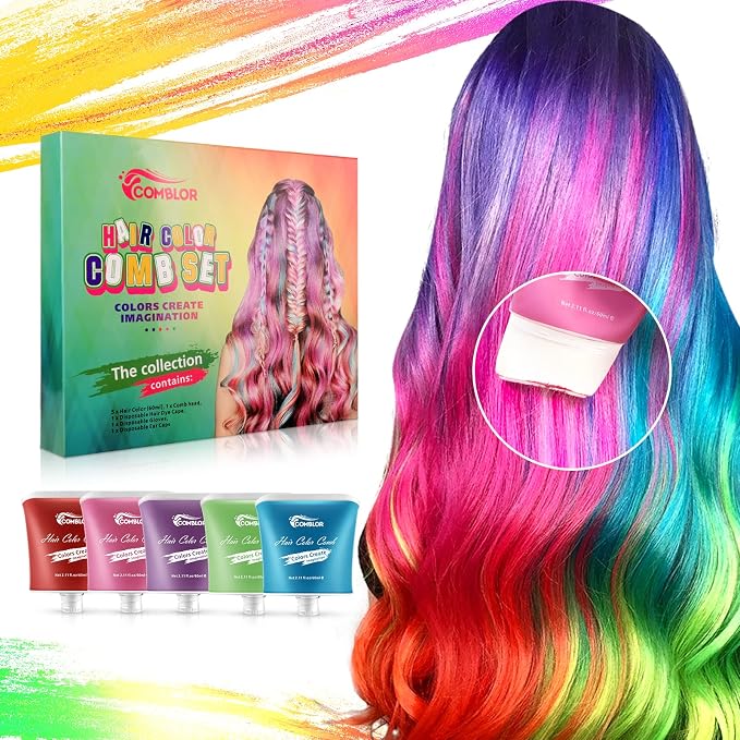 5 colors (Blue+Red+Green+Pink+Purple)