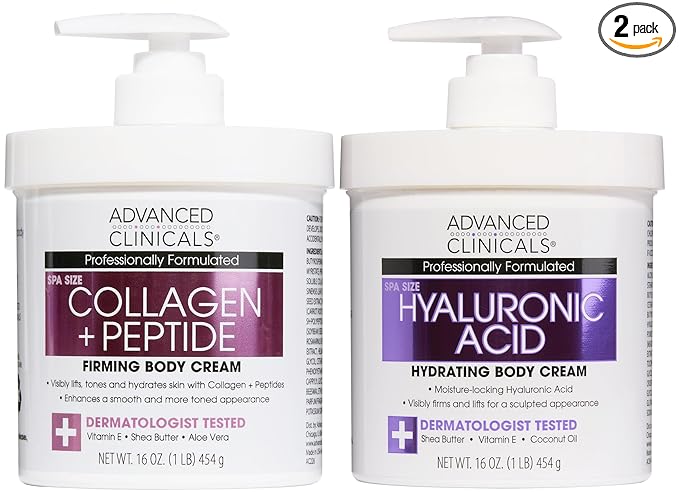 Collagen Peptides Cream + Hyaluronic Acid Cream Set