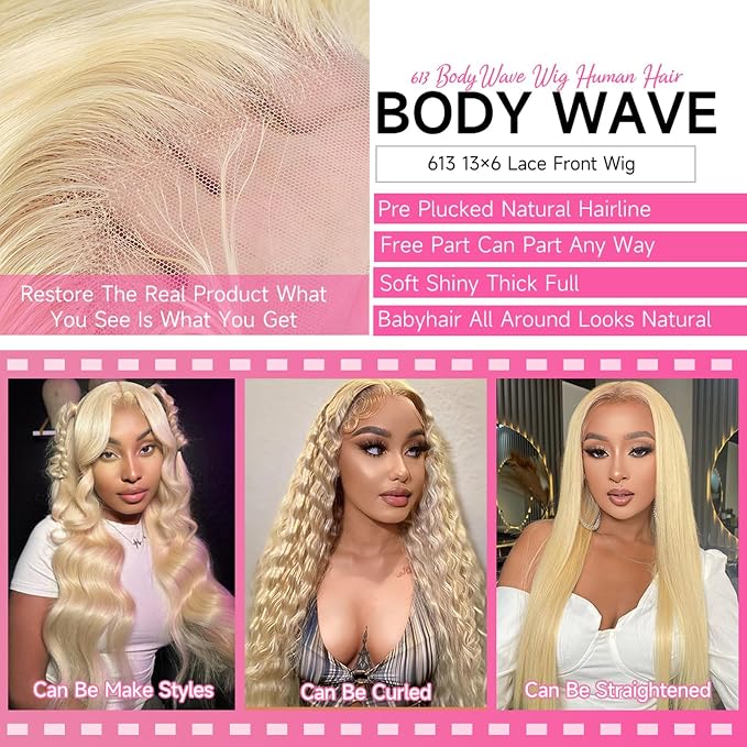 Blonde Wig Human Hair