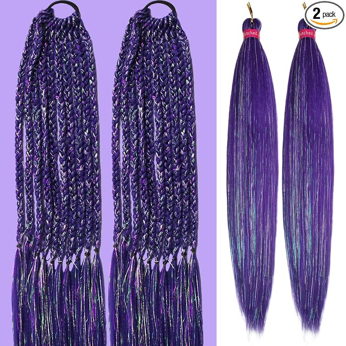 darl purple with tinsel