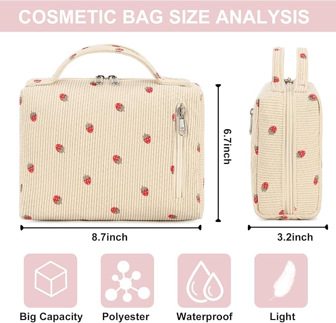 Beige Strawberry Corduroy
