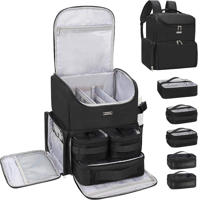 Black with 2 extra clear bags