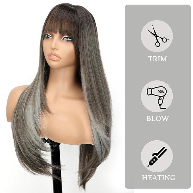 dark ash with silver highlights