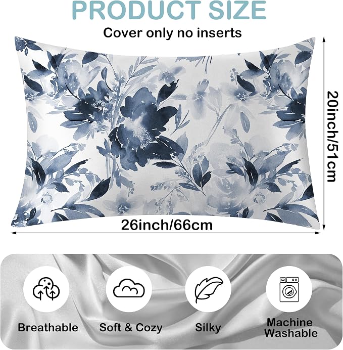 Watercolor Flowers Blue Floral