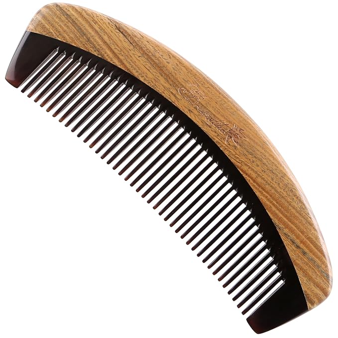 Black Buffalo Horn Fine Tooth