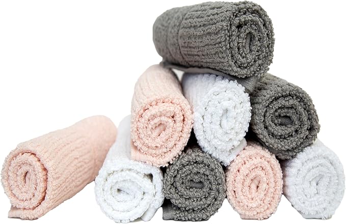 Light Grey, White & Pink