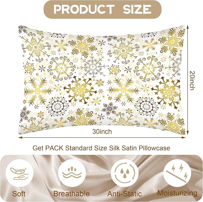 Christmas With Golden Snowflakes