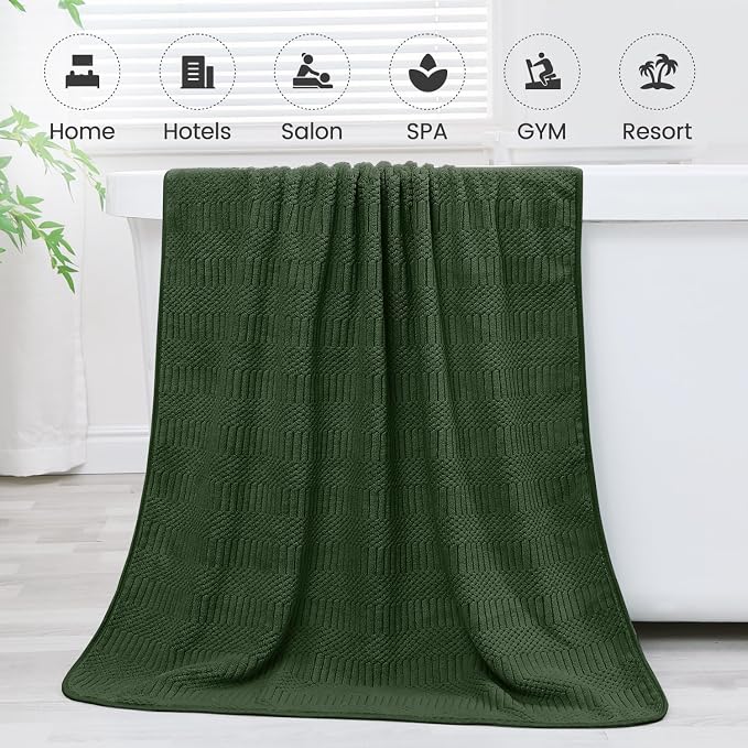 Diamond Cross Grid Olive-green