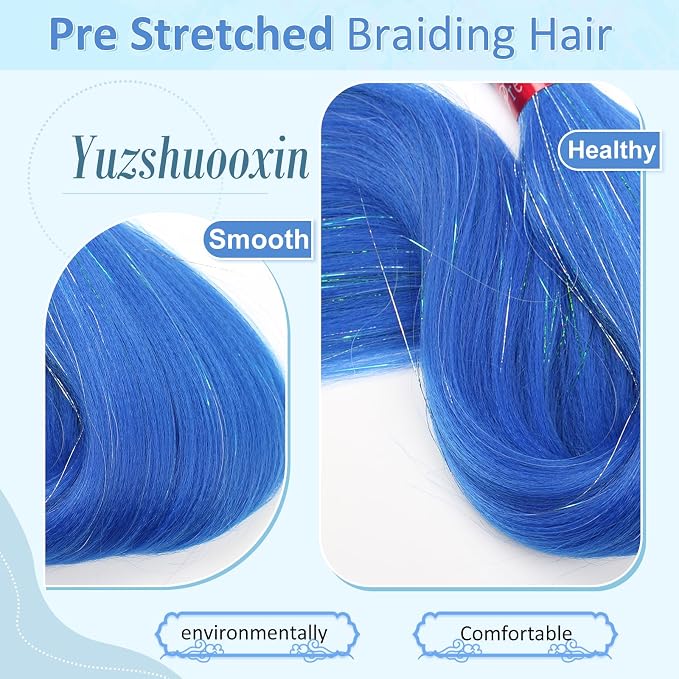 blue mix tinsel