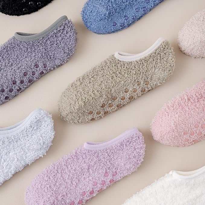 Purple/Pink/White/Khaki 4pairs