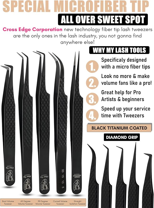 Lash Tweezers Set/Ftlt-121