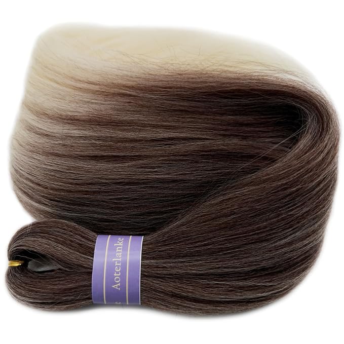 Ash Brown to Blonde Braiding Hair Pre Stretched