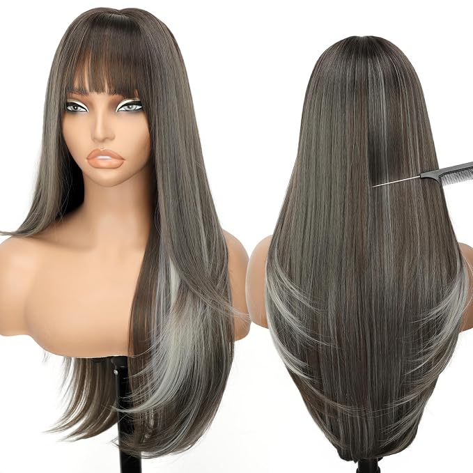 dark ash with silver highlights