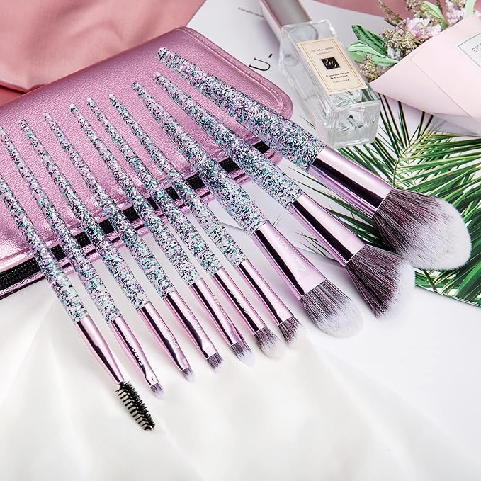 Violet Glittery 10pcs