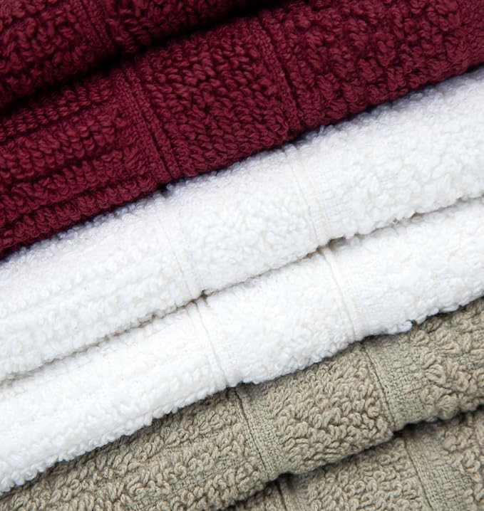 Maroon, White & Tan