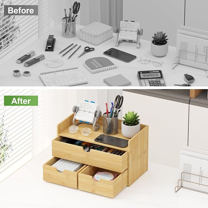 Natural-3 Drawer With Shelf