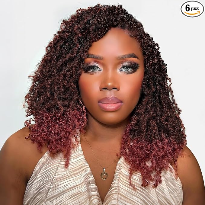 Yanky Twist Crochet Hair-Ombre Burgundy