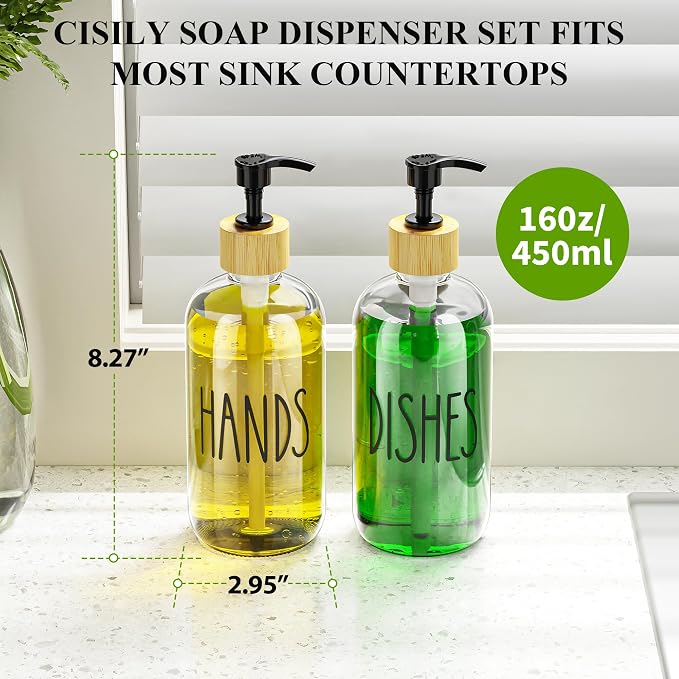 2 Pack Clear Bottle