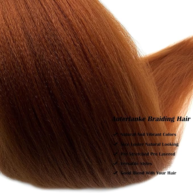 Color 30 Braiding Hair Pre Stretched